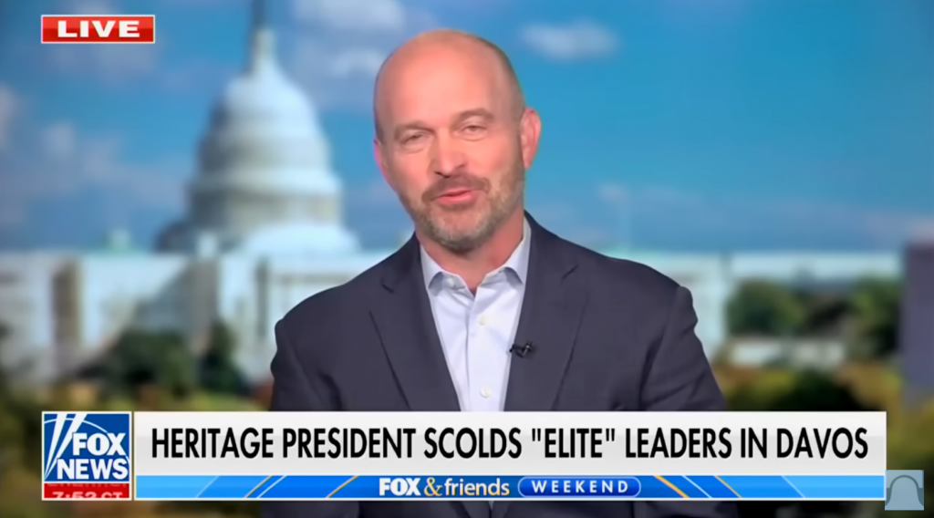 Kevin D. Roberts, President of the Heritage Foundation, as featured in The New York Times, discussing the foundation's efforts to institutionalize Trumpism in American politics.